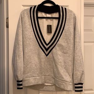 Collegiate v neck sweater